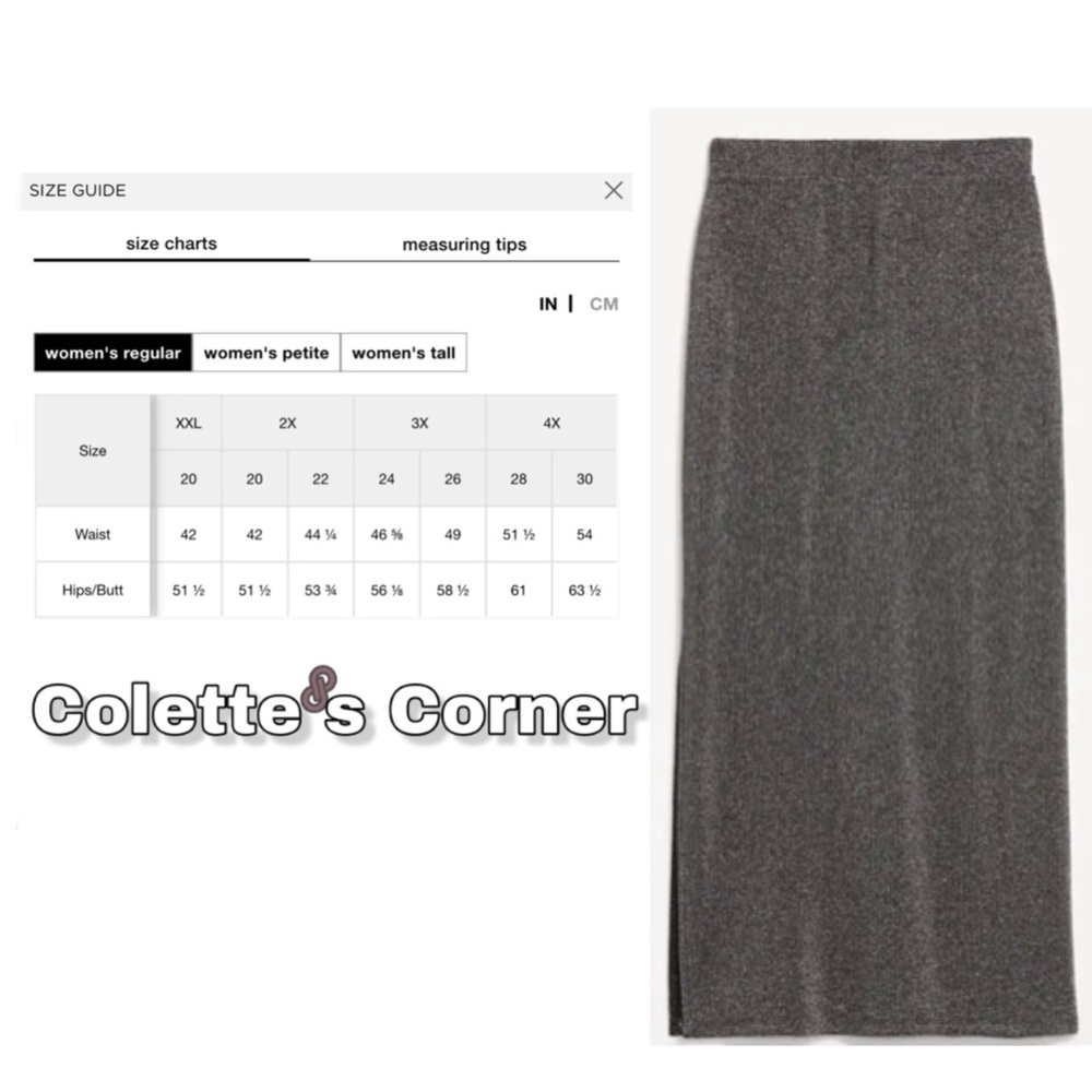 Old Navy High-Waisted Rib-Knit Silver Glittering Shine Maxi Side Slit Skirt - Picture 3 of 12